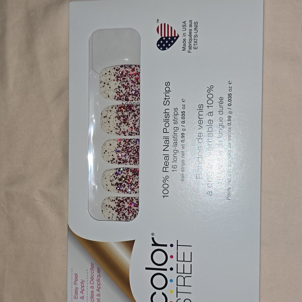 Color Street Glitter Nail Strips in‎ Red and Purple